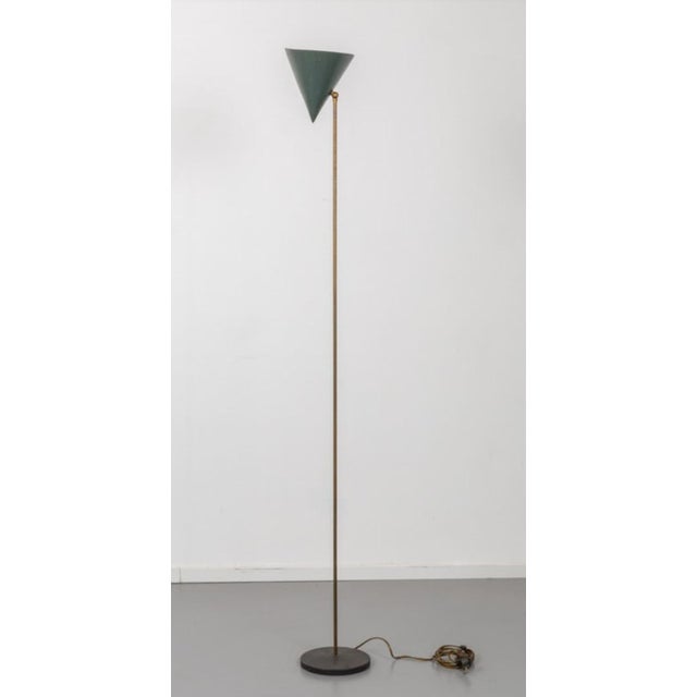 Imbuto Floor Lamp Cone Adjustable by Luigi Caccia Dominioni for Azucena, 1950s, in Good conditions. Designed 1950 to 1959...