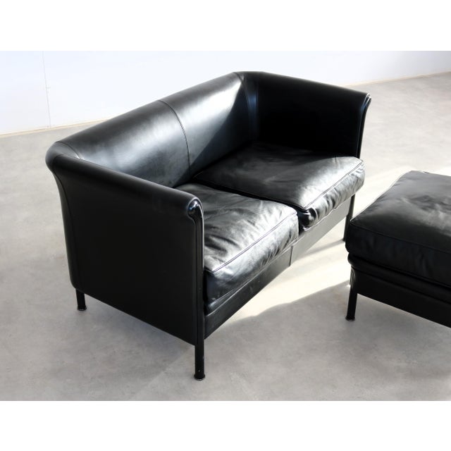 Black Set of Vintage Sofa and Ottoman by Antonio Citterio for Moroso, 1980s For Sale - Image 8 of 13