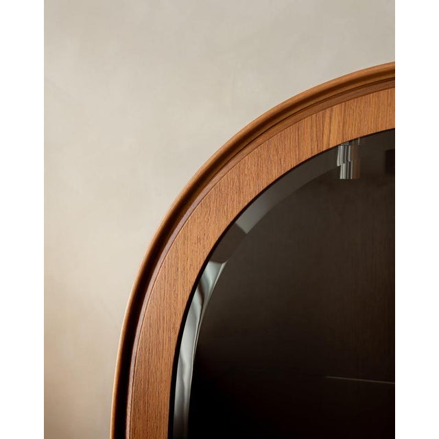Mid-Century Teak Arched Display Cabinet from Brinkmann, 1980s For Sale - Image 9 of 18