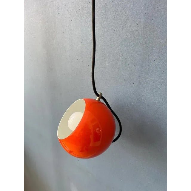Metal Small Red Adjustable Eyeball Pendant Lamp from Artimeta For Sale - Image 7 of 11