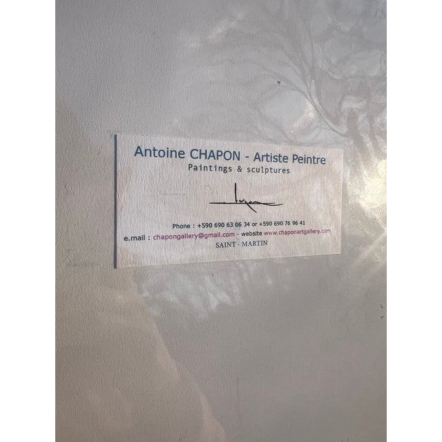 Antoine Chapon Signed Giclée “Shadows in Grand Case” – Caribbean Coastal Watercolor For Sale In Atlanta - Image 6 of 6
