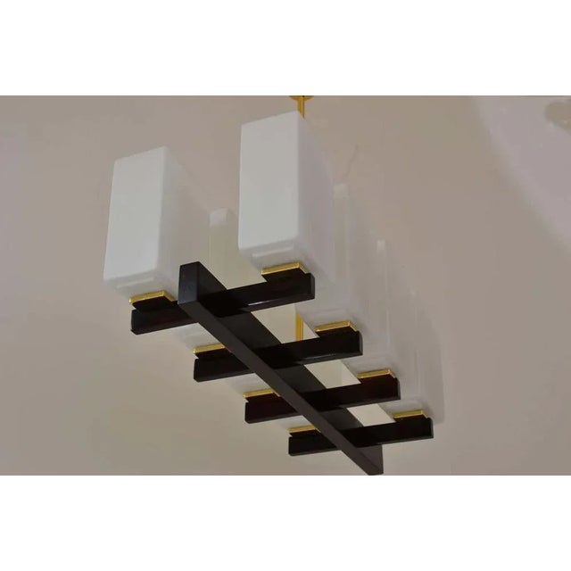 Mid-Century Modern Chandelier by Rupert Nikoll, Vienna, 1950s For Sale - Image 3 of 7