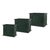Elevate your plant displays with this charming Set of Green Wooden Rectangle Planter Boxes. Designed with a vintage-...