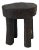 Vintage African Carved Wood Milk Stool Hehe Gogo People Tanzania 10.5" H For Sale