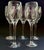 Transparent Vintage Handmade Etched Grapevine Tulip-Stem Wine Glasses – Set of 5 For Sale - Image 8 of 11