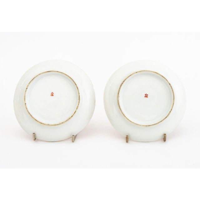 French Gilt & Hand-Painted Porcelain Tableware, 8 For Sale - Image 18 of 18