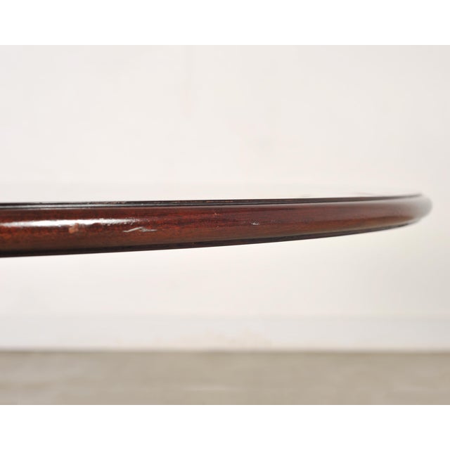 Thomas Pheasant for Baker Mahogany Round Pedestal Dining Table For Sale - Image 13 of 18