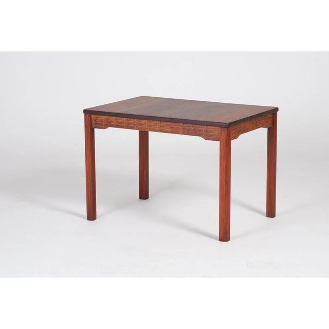 Brown Rosewood Side or Coffee Table, Denmark, 1960s For Sale - Image 8 of 8
