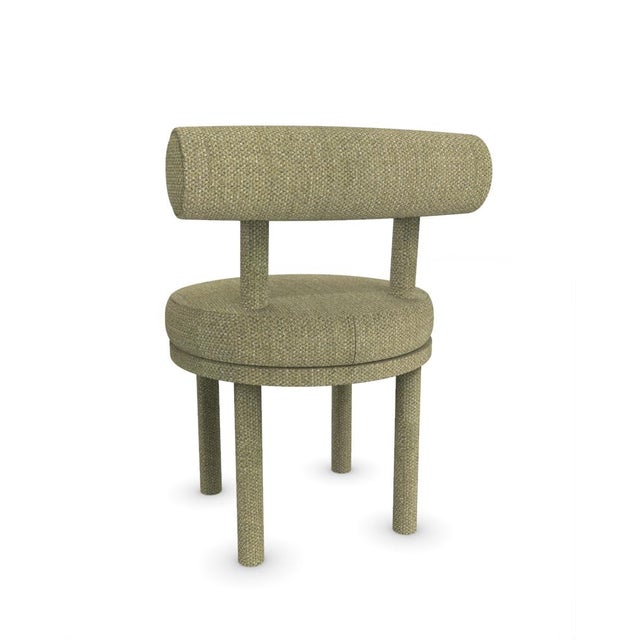 Moca Chair in Safire 05 Fabric by Studio Rig for Collector For Sale - Image 4 of 7