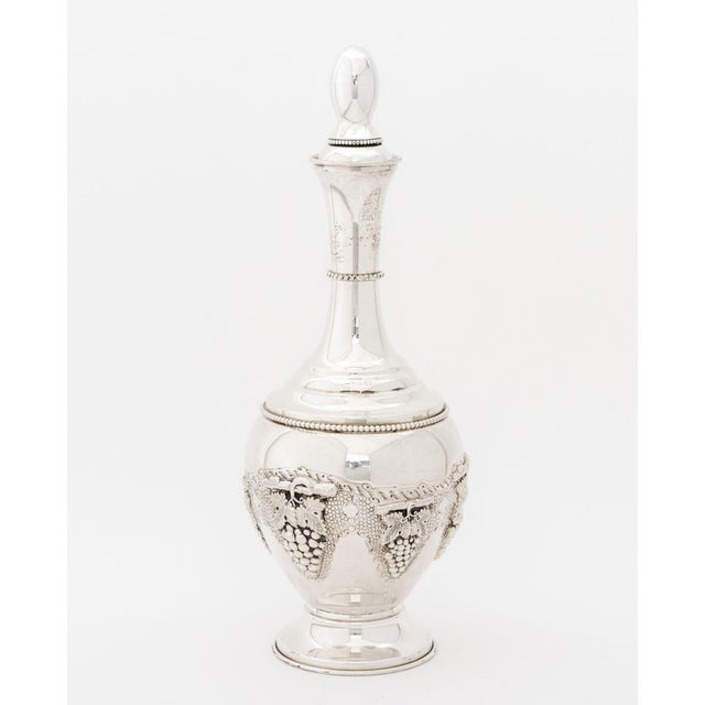Mid 20th Century Judaica Sterling Silver Decanter and Kiddush Cup For Sale - Image 5 of 13
