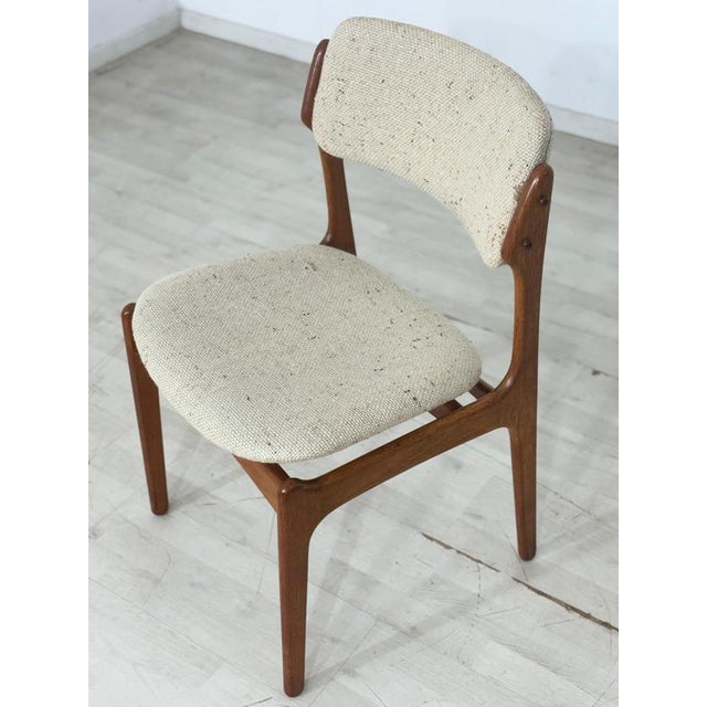 Mid-Century Danish Teak Dining Chairs by Erik Buch for O.D. Møbler A/S, 1960s, Set of 4 For Sale - Image 9 of 15