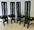 Late 20th Century Late 20th Century Black Lacquer Chairs For Sale - Image 5 of 5