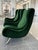 Marco Zanuso Marco Zanuso Green Velvet Mohair "Senior" Lounge Chairs - A Pair For Sale - Image 4 of 16
