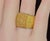 Authentic Vintage Roberto Coin Opera 18k Yellow & Rose Gold Wide Statement Band Ring With Hidden Ruby, Size 7.5 For Sale - Image 9 of 17