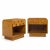 Lane Staccato Brutalist Mid Century Oak Nightstands - Pair Each nightstand measures: 26.75 wide x 16.75 deep x 24 inches...