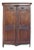18th Century French Country Highly Carved Walnut Wedding Armoire For Sale