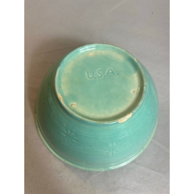 Vintage 1950’s Bauer Pottery Mixing Bowl Set Starburst Pastel - 5 Piece For Sale - Image 10 of 12
