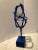 Royal Blue 1980s Abstract Metal Sculpture by Artist Joseph Seltzer For Sale - Image 8 of 12