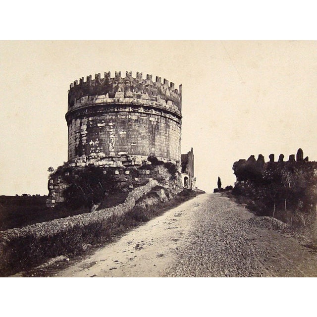 Roman Ruin, Tomb Cecilia Metella, 1890s Photograph For Sale - Image 4 of 4