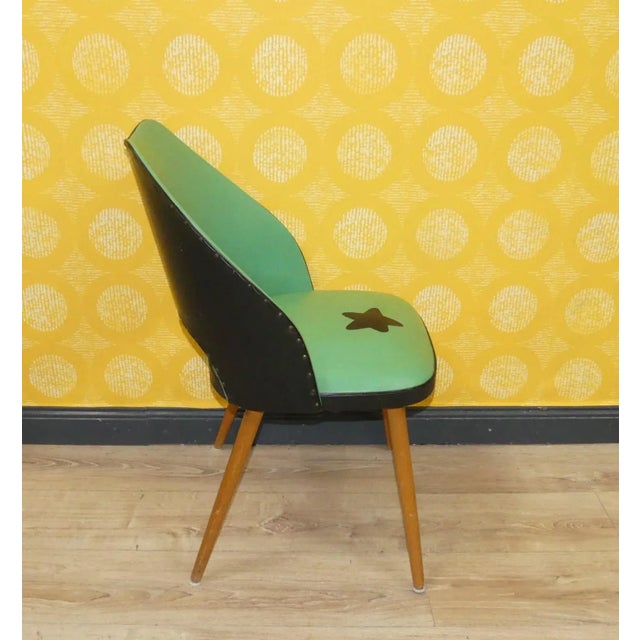 Light Blue and Mint Green Wood Cocktail Chairs, 1960s, Set of 2 For Sale - Image 18 of 18