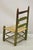 Antique Small Ladder Back Green Primitive Rustic Childs Chair W/ Deer Hide Seat For Sale - Image 10 of 12