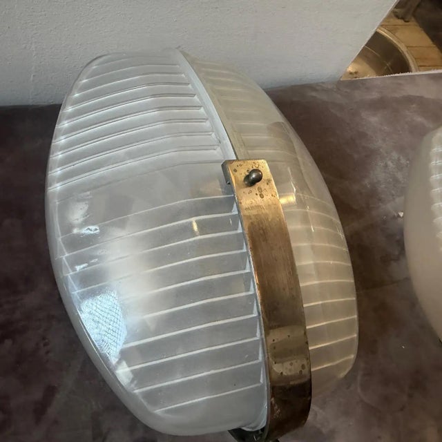 1961 Set of Two Space Age Lambda Wall Sconces by Vico Magistretti for Artemide For Sale - Image 13 of 16
