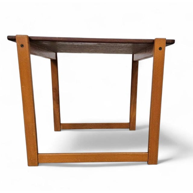 Brown Danish Side Table, 1960s For Sale - Image 8 of 18