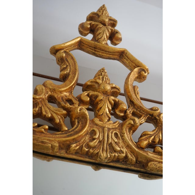 Friedman Brothers Chippendale Rococo Gold Frame Mirror For Sale - Image 11 of 13