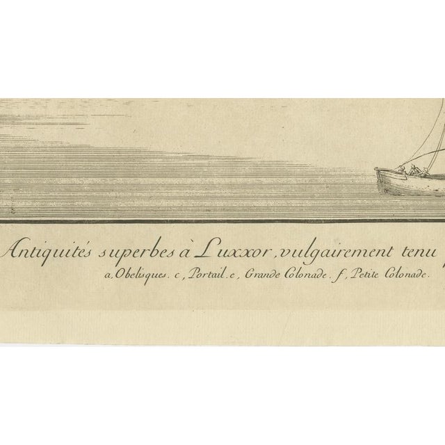 Paper Antiquities of Luxor Ancient Thebes, Norden Egypt Engraving, 1755, Paper For Sale - Image 7 of 9