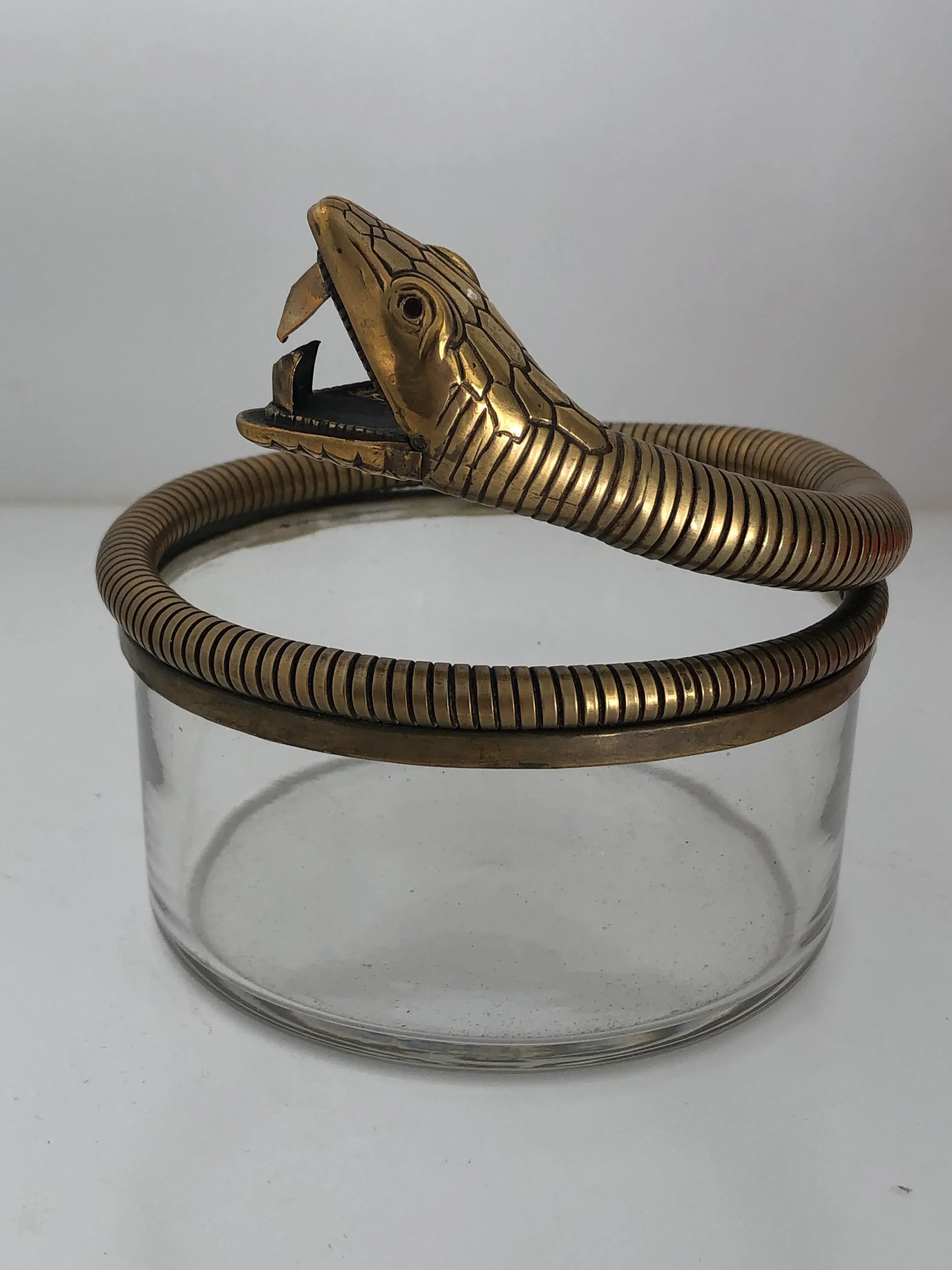 austrian-deco-snake-ashtray-