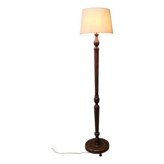 Art Deco Scumble and Gilt Finish Turned Standard Lamp, 1930 For Sale