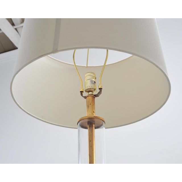 Pair of Charles Hollis Jones Style Lucite Column Floor Lamps For Sale - Image 13 of 17