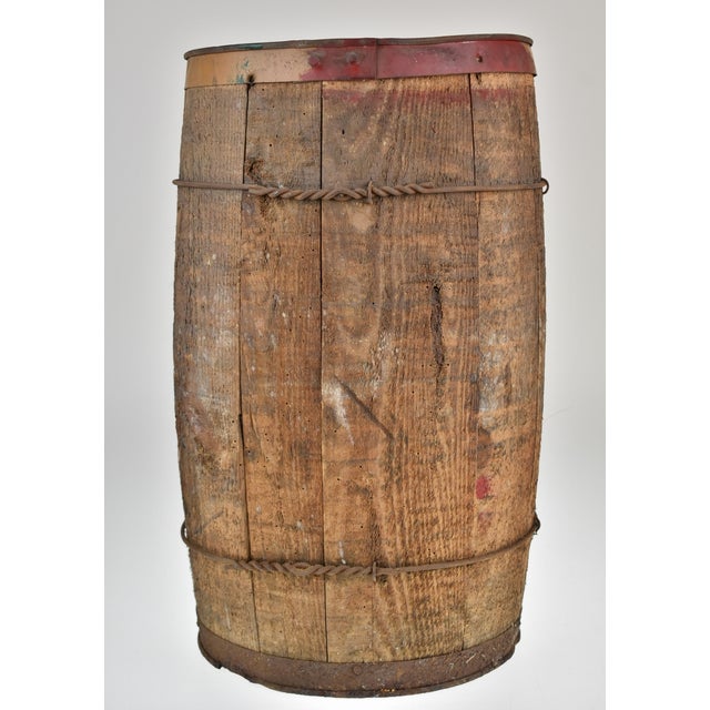 Antique Wooden Nail Keg Cask Barrel Chairish