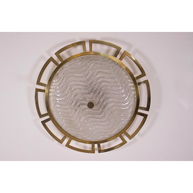 Large Wall Light Sun in Brass and Murano, 1970s For Sale - Image 10 of 13