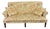 Late 20th Century Baker Furniture Milling Road English Traditional Floral Roll Arm Sofa For Sale