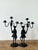 Vintage Boho Forged Iron Candelabras - Set of 2 For Sale - Image 9 of 12