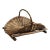 Antique Wood-Framed Flower Gathering Basket For Sale