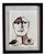 Paper Abstract Face Painting by Artist Christopher Shoemaker, Signed, 11” X 8.5” For Sale - Image 7 of 9