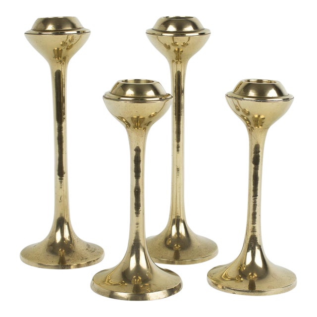 MidCentury Modern Globe Candlestick Holders Set of 4 Chairish