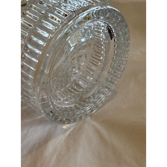 pressed glass rocks glasses in excellent vintage condition.