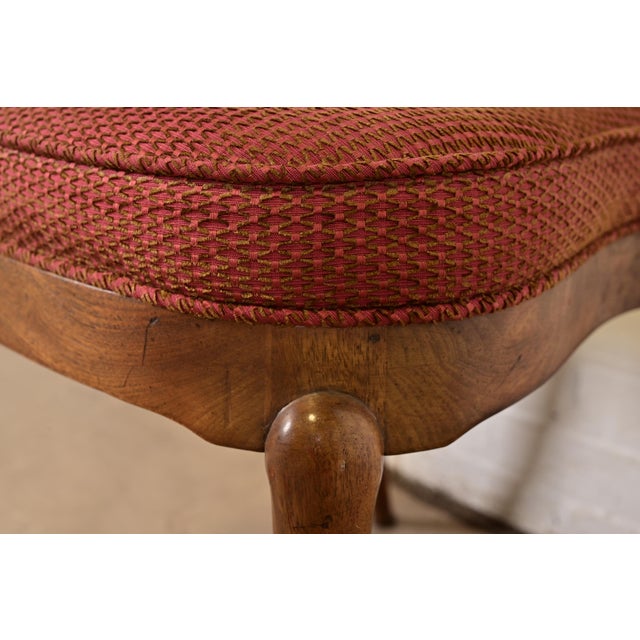 Brown William Doezema for Mastercraft Mid-Century Modern Hollywood Regency Burl Wood and Cane Back Dining Chairs, Set of Four For Sale - Image 8 of 12