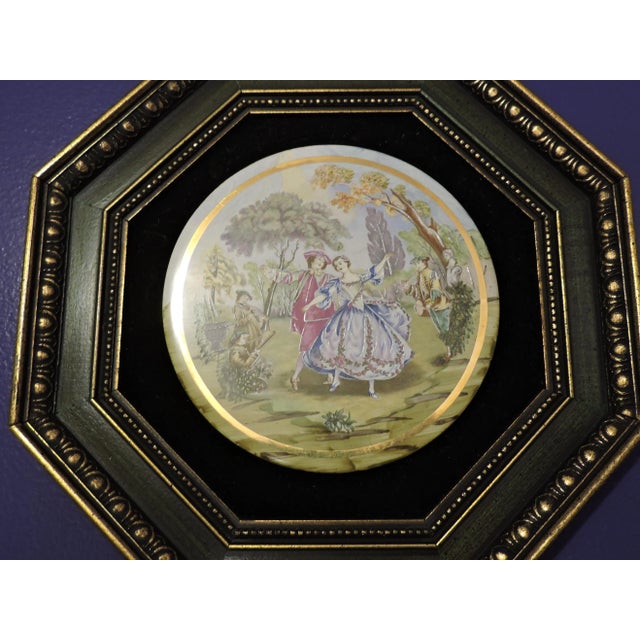 This hand painted porcelain wall hanging was produced by the Sungott Art Studios in New York and it was made around the...