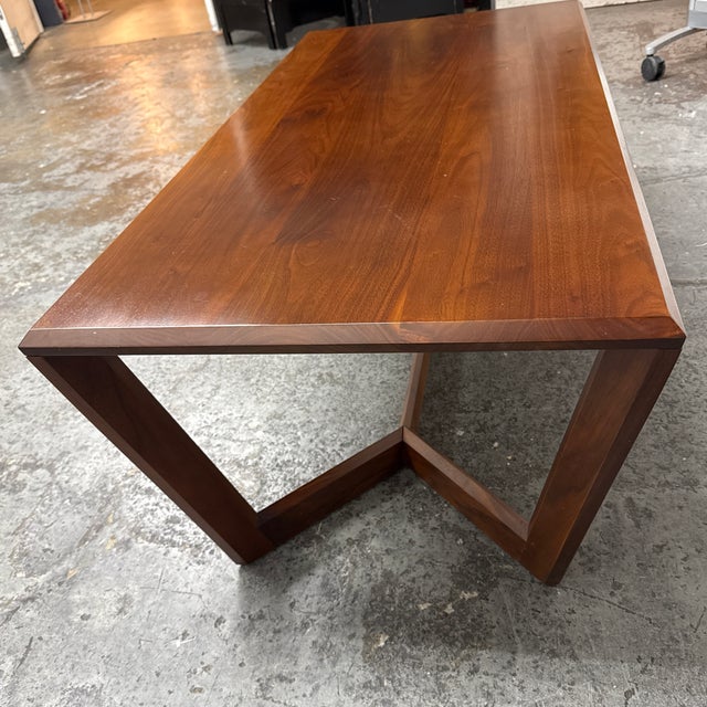 Wood Copeland Furniture Fusion Rectangular Walnut Coffee Table For Sale - Image 7 of 12