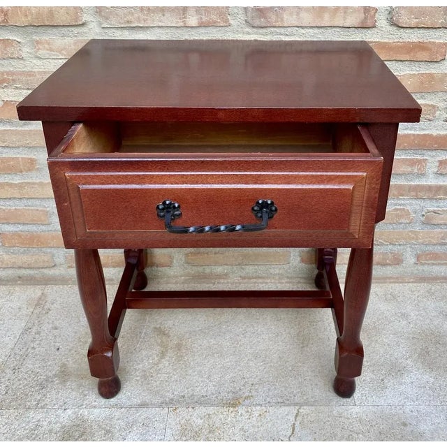 Mid 20th Century Nightstand with One Drawer, 1960s For Sale - Image 6 of 12