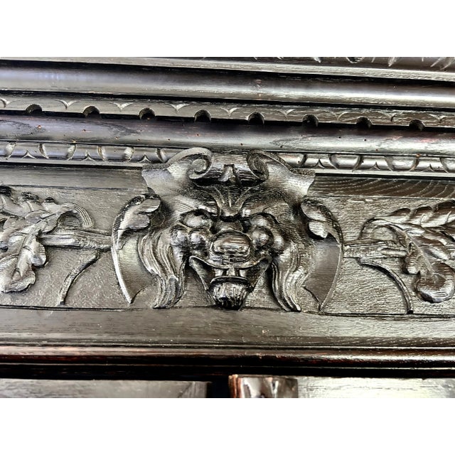 Black Early 20th Century Spanish or Portgugal Gothic Cabinet For Sale - Image 8 of 12