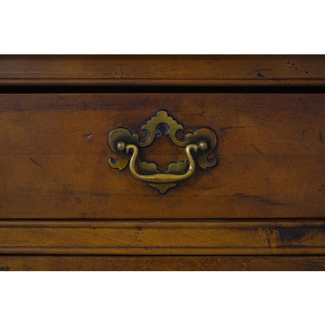 Century Large Country Distressed Finish Tv Armoire For Sale - Image 9 of 18