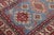 Textile Southwestern Kazak Light Blue/Beige Wool Rug - 3'1''x4'5'' For Sale - Image 7 of 10