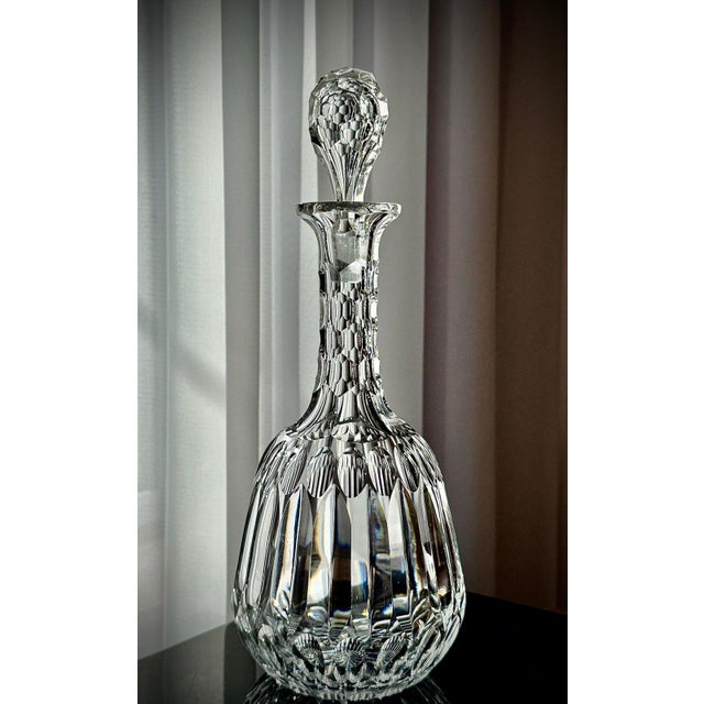 Edwardian Petal-Cut Crystal Sherry Decanter, England, 1905 For Sale - Image 15 of 18