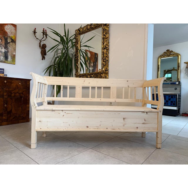 Rustic shoe bench, country-style bench, storage bench. Dimensions: Height x Width x Depth 92 x 168 x 50 cm, Seat height 48...