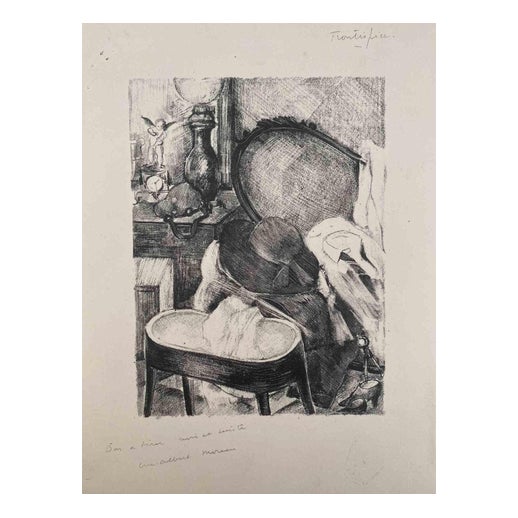 Luc-Albert Moreau, Still Life, Lithograph, Early 20th Century For Sale